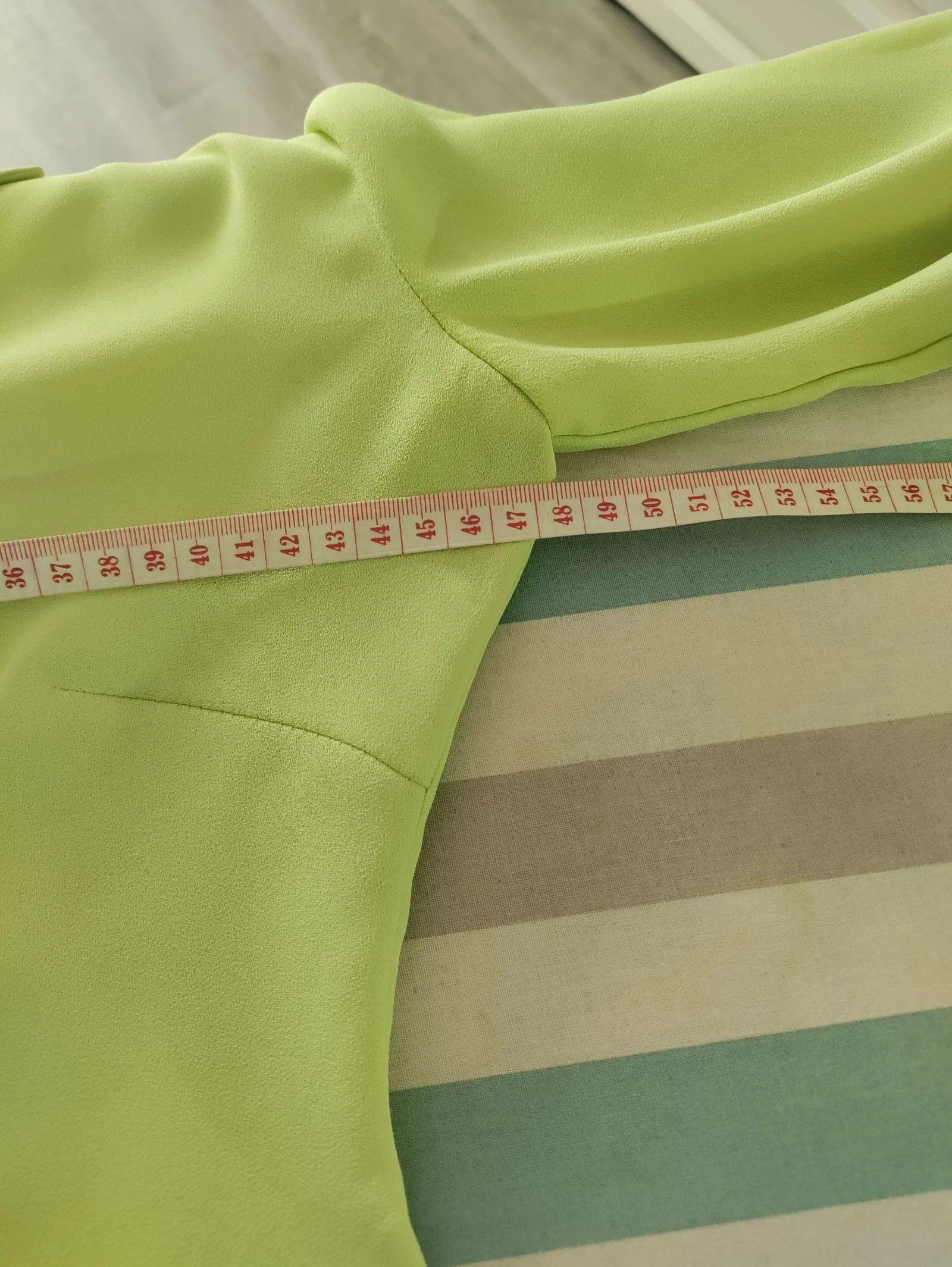 Camisa vintage Zara Classic Elements verde-limão | Eu 40 | Feita na Espanha | Y2K – photo 11